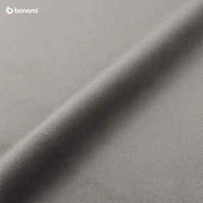 Svetlosivá čalúnená dvojlôžková posteľ s úložným priestorom s roštom 180x200 cm Kelp – Micadoni Home