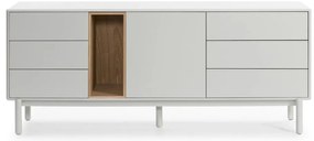 Krémovobiela komoda 180x76x40 cm Corvo – Teulat