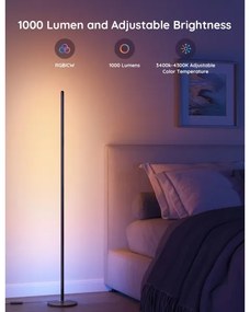 Govee - LED RGBW stmievateľná stojacia lampa LITE MATTER LED/24W/230V Wi-Fi