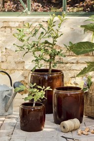 Ib Laursen Keramický obal na květiny Saigon Brown S