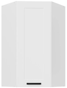 Horná rohová kuchynská skrinka Lucid 60x60 GN-108 1F (45° (korpus: biela + front: mdf biela). Vlastná spoľahlivá doprava až k Vám domov. 1134644