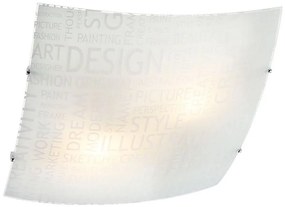 Redo 05-818 - Stropné svietidlo NOTES 2xE27/42W/230V 39x39 cm biela