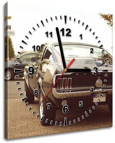 Gario Obraz s hodinami Ford Mustang, 55laney69 Rozmery: 30 x 30 cm