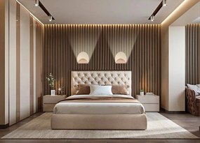 Toolight Toolight, LED nástenné svietidlo 3W, 4000K, APP1430-W, zlatá lesklá, OSW-07987