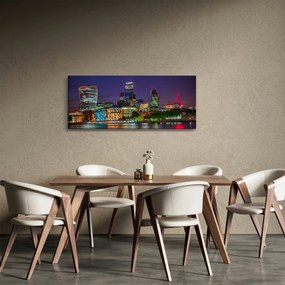 Obraz - Večerný Londýn (120x50 cm)