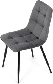 Jedálenská stolička zamatová, sivá DCL-X7015 GREY2