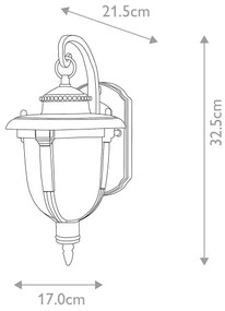 Elstead STL2-S-WB - Vonkajšie nástenné svietidlo ST LOUIS 1xE27/100W/230V IP44