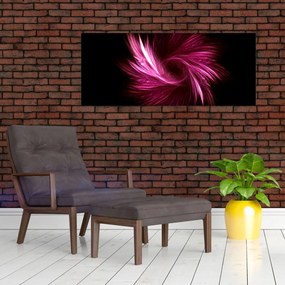 Obraz - ružová abstrakcia (120x50 cm)