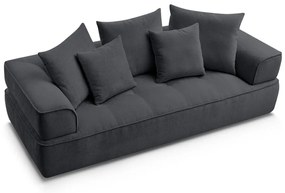 Tmavosivá ženilková pohovka 237 cm Whesley – Bobochic Paris