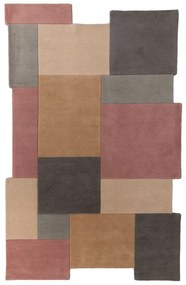 Ručně všívaný kusový koberec Abstract Collage Pastel-120x180