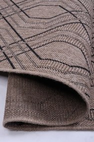 Koberec INDIANA 11666C hnedý / čierny