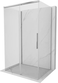 Mexen Rox-3S, 3-stenný sprchový kút 110 x 100 cm, 8mm číre sklo, chrómový profil, 8C2-110-100-01-00-3S