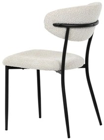 Autronic BONTEC Jedálenská stolička, béžová, látka bouclé, CT-W1021 CRM2 Farba: Šedá