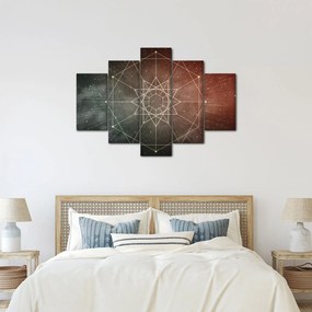 Obraz - Vesmírny dodecagram (150x105 cm)
