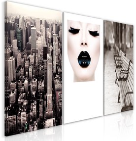 Artgeist Obraz - Faces of City (3 Parts) Veľkosť: 120x60, Verzia: Premium Print