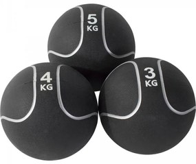 Gorilla Sports Medicinbal set Black Silver, 12 kg