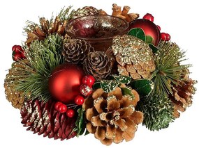 Svietnik červená výš. 9 x šír. 19 cm 1139133