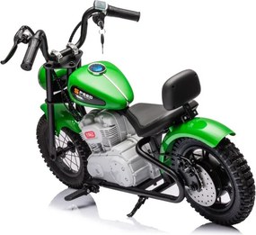 LEAN CARS Dobíjací motocykel A9902 36V zelený
