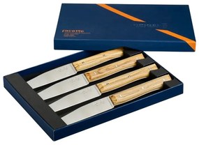 Opinel Facette sada 4 príborových nožov, olivová farba, 002498