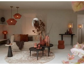 Hnedé okrúhle konferenčné stolíky v súprave 2 ks ø 75 cm Tobias – Light &amp; Living