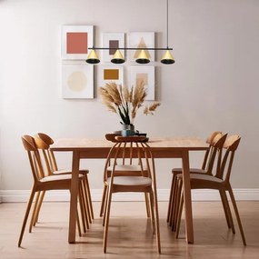 Luster na lanku CONE 4xGU10/10W/230V zlatá/čierna