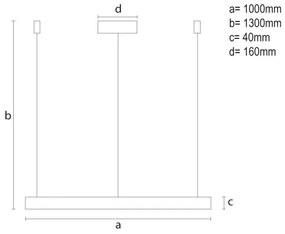 LED Stmievateľný luster na lanku LED/72W/230V 3000-6500K + diaľkové ovládanie