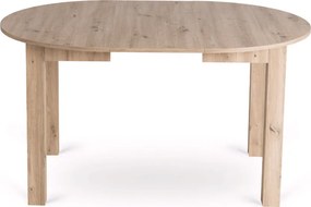 Sada stola HARRY 102-142 cm Artisan Oak a 4 stoličiek FREDY sivých farieb