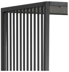 Čierna knižnica v dekore kameňa 85x185 cm Strington – Actona