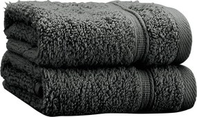 Tmavosivé froté bavlnené uteráky v súprave 2 ks 30x30 cm Zero Twist – Catherine Lansfield