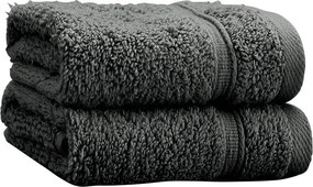 Tmavosivé froté bavlnené uteráky v súprave 2 ks 30x30 cm Zero Twist – Catherine Lansfield