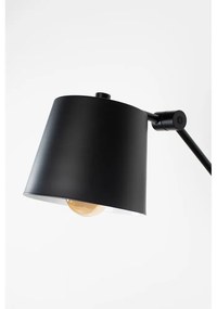 Čierne nástenné svietidlo Hajo - White Label