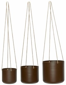 Kovové závesné a nástenné obaly na kvetináče v súprave 3 ks ø 25 cm Bloom – Hübsch