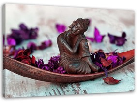 Obraz na plátně Buddha Vintage Purple - 100x70 cm