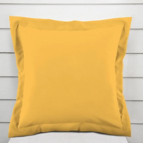 Biante Bavlnená obliečka na vankúš s lemom Moni MO-073 Žltá 45 x 45 cm