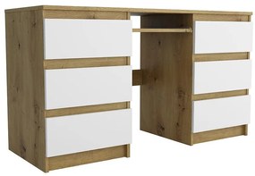 Písací stôl Leo III artisan/biela