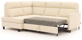 Rohová sedacia súprava Loario L ľavá s úzkym bokom - krémová tkanina Sand 03