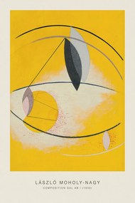Umelecká tlač Composition Gal Ab I (Original Bauhaus in Yellow, 1930) - Laszlo / László Maholy-Nagy, (26.7 x 40 cm)