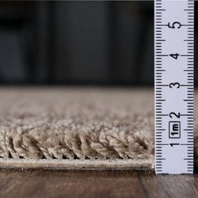 Metrážny koberec Bali 274, na mieru, šíře 4m, hnedá, filc, detská izba