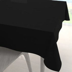 Biante Veľký teflónový štvorcový obrus TF-108 Čierny bez vzoru 210x210 cm