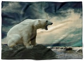 Deka Ľadový medveď  (Rozmer: 150 x 120 cm, Podšitie baránkom: NE)