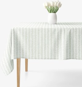 Goldea hranatý obrus 100% bavlnené plátno - skandinávske lístky 100 x 140 cm