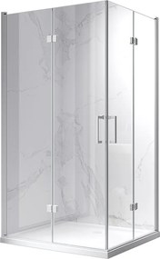 BPS-koupelny Obdĺžnikový sprchovací kút HYD-OK13A 100x90 biela/transparent - bez vaničky