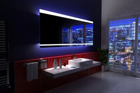 SOUL zrcadlo s LED osvětlením 120 diod na metr Barva podsvícení zrcadla: dual white s dotykovým vypínačem, Šířka (cm): 50, Výška (cm): 50