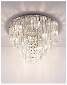 MAXLIGHT C0137 - Stropné svietidlo MONACO 15xG9/40W/230V pr. 60 cm chróm
