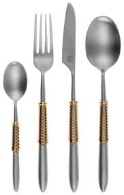 Príborový set 24 ks – Gaya Exeter Gold Sleeve matný - 134054