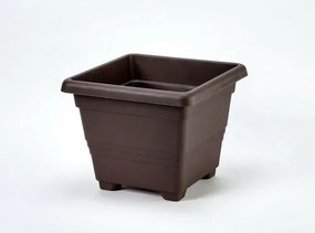 Plastia Kvetináč Begonia 60 x 60, čokoláda