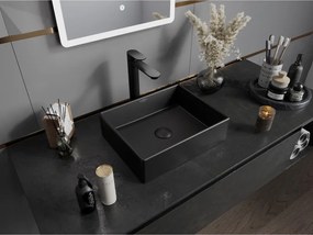 Mexen Goya, umývadlo na dosku 40 x 32 cm, čierna matná, 22184085