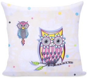 Obliečka na vankúš DecoKing Cute Owls farebná