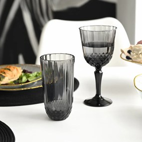 Pohár z dymovo zafarbeného skla, 345 ml, L