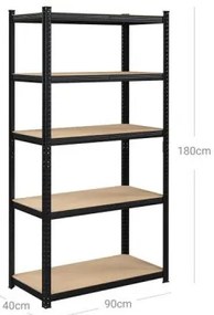 Policový regál  180 x 90 x 40 cm SONGMICS GLR040B01